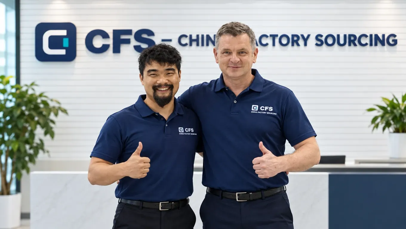 Noel Murphy and Ouyang Ke at the CFS office in Shenzhen